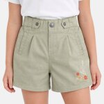 Short fille kaki