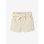 Short fille style paperbag �cru