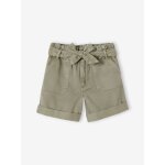 Short fille style paperbag kaki
