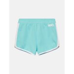 Short fille taille �lastique bleu
