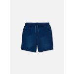 Short gar�on denim avec cordon bleu
