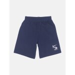 Short gar�on taille �lastique bleu fonc�