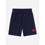 Short gar�on taille �lastique bleu fonc�