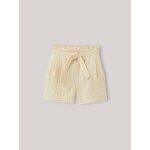 Short en gaze de coton biologique jaune blanchi