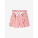 Short en gaze de coton fille blush