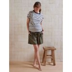 Short de grossesse avec bandeau en lyocell kaki