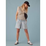 Short grossesse en jean effet paperbag envie de fraise denim bleached