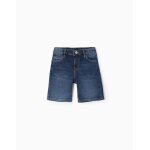 Short en jean bleu fonc