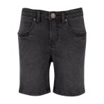 Short en jean coton noir