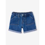 Short en jean fille bleu moyen