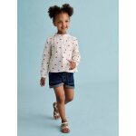 Short en jean fille denim brut