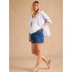 Short en jean grossesse avec tresse fantaisie envie de fraise bandeau amovible double stone