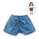 Short en jean avec noeud pour poup�e ma corolle multicolore