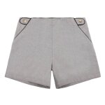 Short laine poupette gris souris