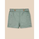 Short en lin et coton b�b� celadon