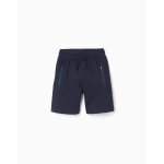 Shorts midi avec cordon et poches bleu fonc�