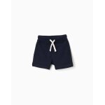 Short en molleton avec cordon de serrage bleu fonc�