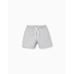 Short en molleton avec cordon de serrage gris clair