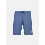 Short en molleton l�ger avec bandes c�t�s contrast�es tricolores blue