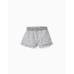 Short  motif vichy gris fonc