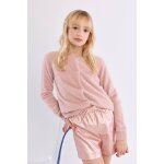 Short nou�, effet simili - cuir gun metal