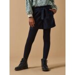 Short paper bag velours fille marine