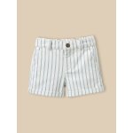 Short ray� b�b� rayure bleu / ecru