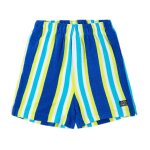 Short � rayures brights bleu