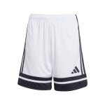 Short de sport enfant - squadra 25 blanc / noir