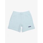 Short taille lastique bleu