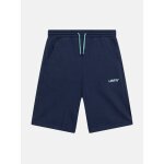 Short taille �lastique bleu fonc�