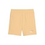 Short taille lastique orange clair
