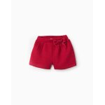 Short avec texture et noeud décoratif rouge foncé Short avec texture et noeud décoratif rouge foncé