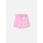 Short uni en coton rose