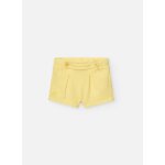 Short uni avec taille lastique jaune