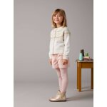Short velours fille poches festonn�es rose poudr�