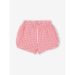 Short vichy en seersucker bb carreaux rouge