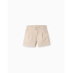 Short  volants en velours ctel blanc