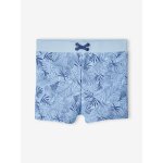 Shorty de bain feuillage garon bleu ciel