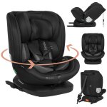 Si�ge auto pivotant 360� bastiaan i - size 40 - 150 cm avec isofix et sideprotect black carbon