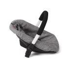 Si�ge auto pour poup�e avec adaptateur jeans gris gris