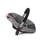 Si�ge auto pour poup�e avec adaptateur jeans gris - marine multicolore