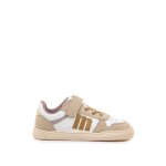 Sneakers filles synth�tique lacets - fermeture adh�sive barefoot ocre