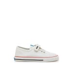 Sneakers gar�on fermeture � lacets + scratch white