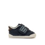 Sneakers gar�on synth�tique fermeture adh�sive barefoot blue marine