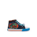 Sneakers garon synthtique fermeture clair barefoot blue