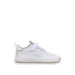 Sneakers gar�on synth�tique lacets - fermeture adh�sive barefoot blanc