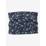 Snood fille imprim fleuri et doubl polaire encre