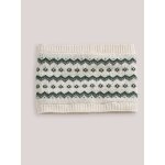 Snood jacquard fille ecru