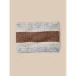 Snood rayé en laine noisette Snood rayé en laine noisette